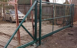 Откатные ворота из 3Д Сетки 4,5х2м